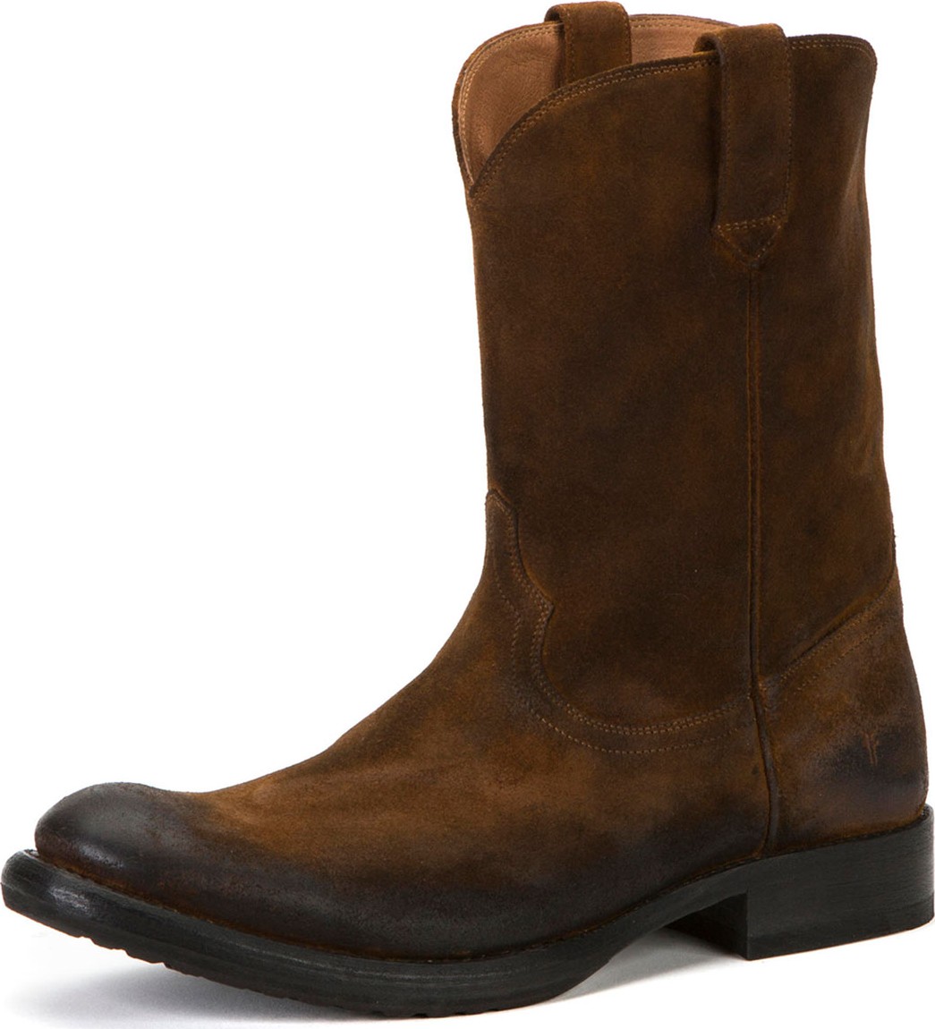 Frye Men's Duke Roper Western Suede Boots