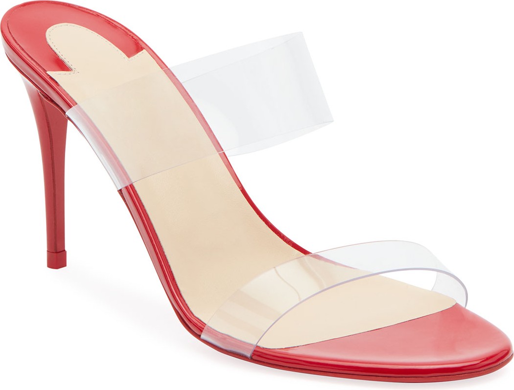 Christian Louboutin Just Nothing Illusion Red Sole Sandals  Red