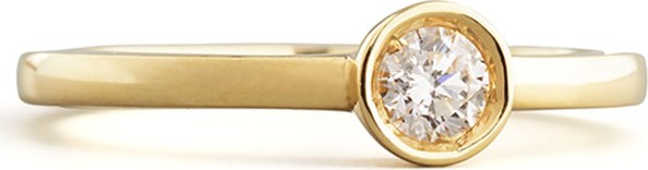 Roberto Coin Diamond Solitaire Station Ring