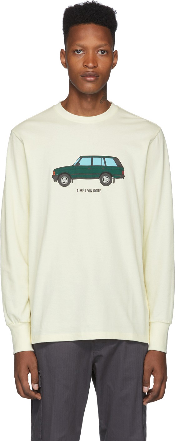 Aimé Leon Dore Off-White Sport Utility Long Sleeve T-Shirt