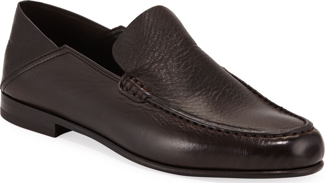 Ermenegildo Zegna Rever Flex Deerskin Moccasin Loafers