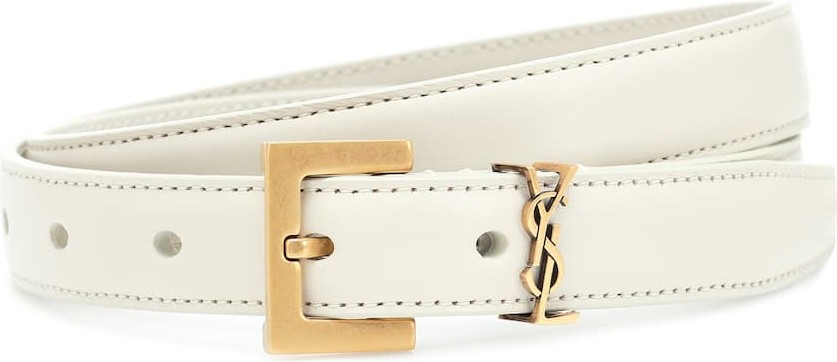 Saint Laurent Monogram leather belt