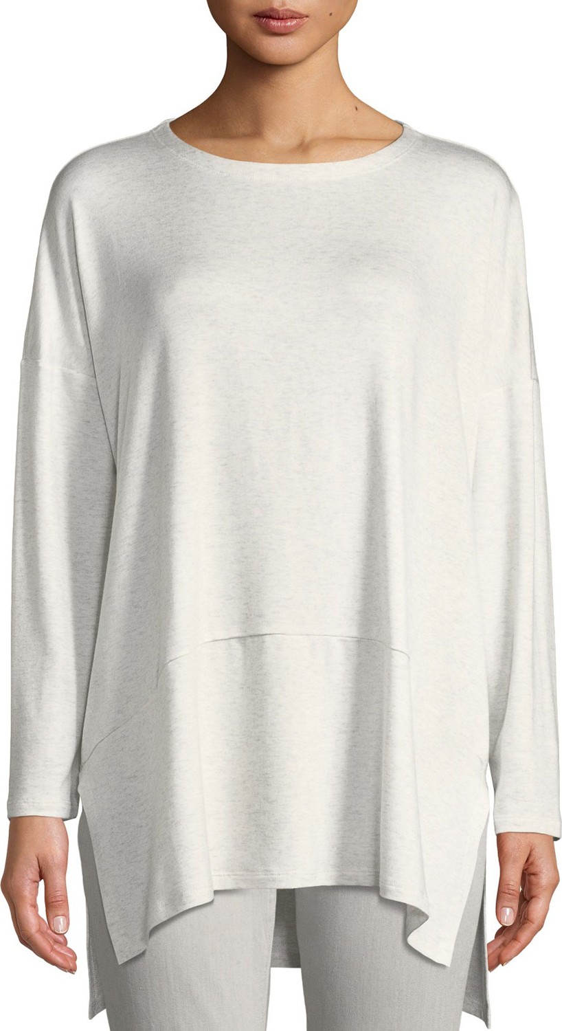 Eileen Fisher Oversized Terry Cloth Layered Tunic, Plus Size