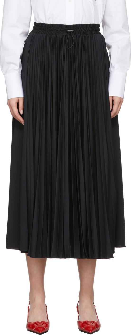 Valentino Black VLTN Star Skirt