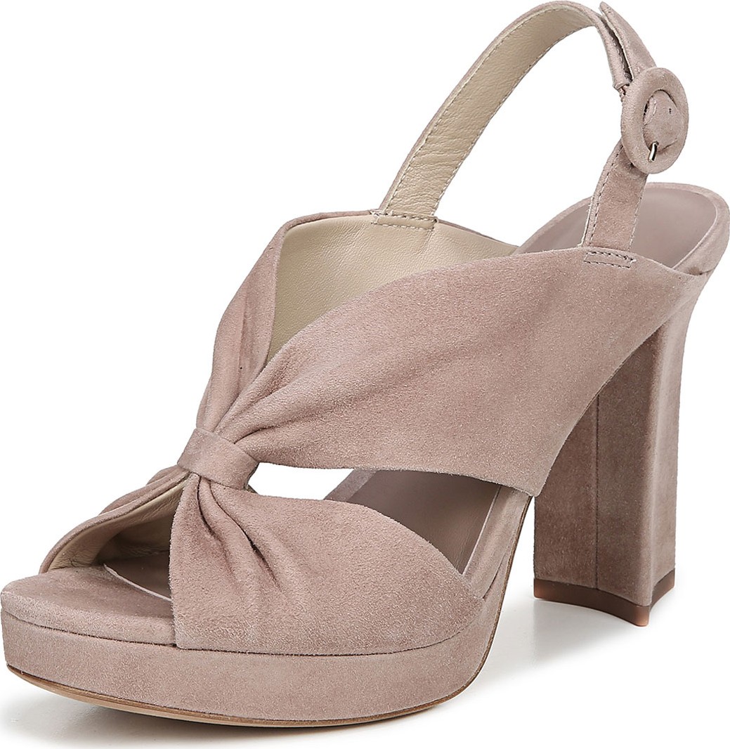 DIANE von FURSTENBERG Heidi Knotted Suede Platform Sandals