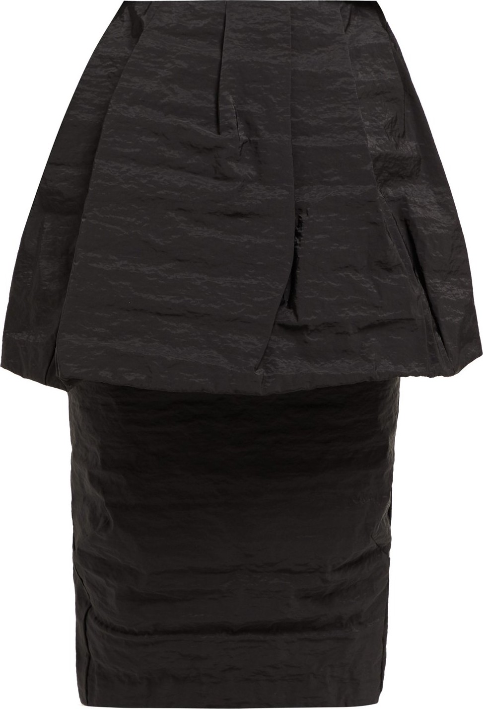 Simone Rocha Peplum taffeta high-rise pencil skirt