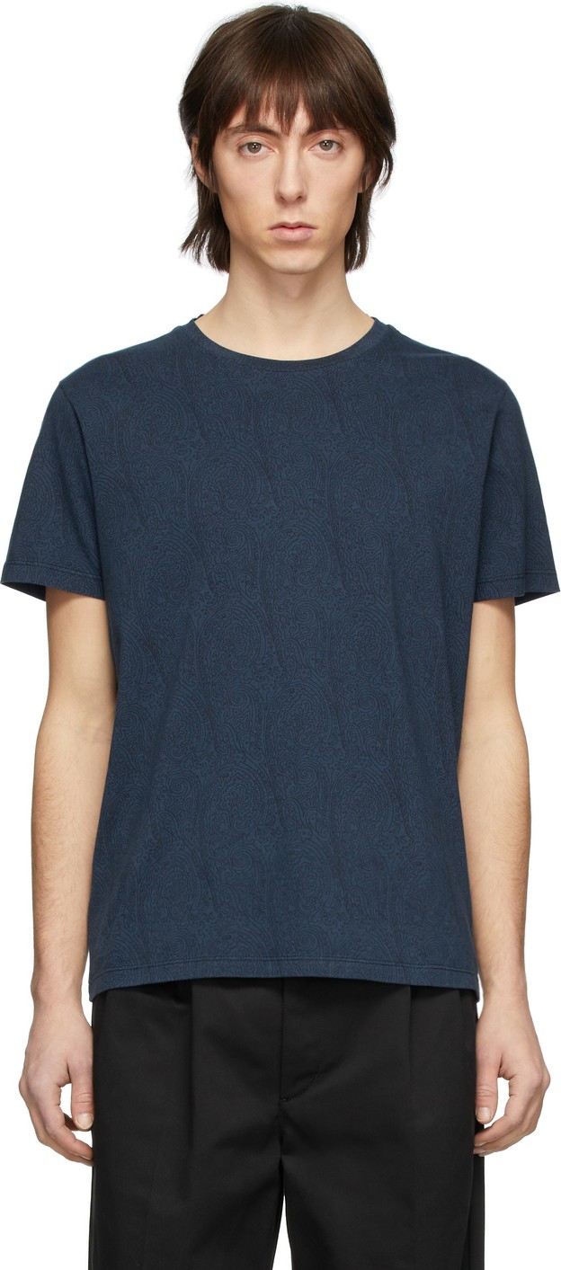 Etro Blue Paisley T-Shirt