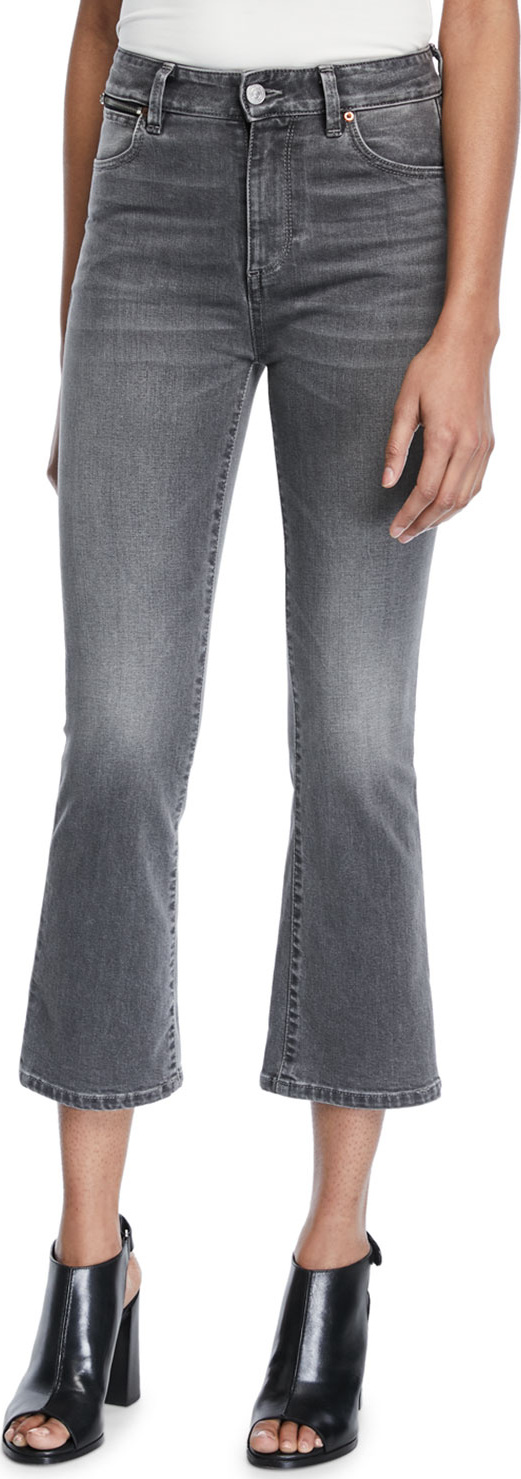 Acynetic Phoebe High-Rise Crop Mini Flare Jeans