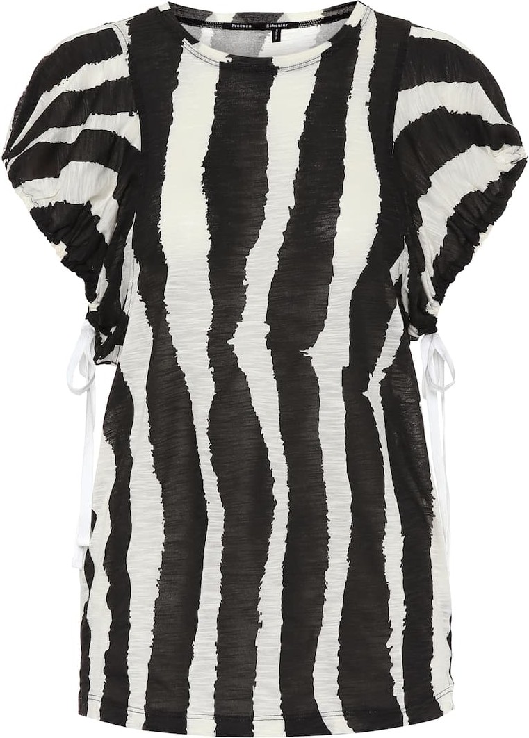 Proenza Schouler Zebra-print cotton top