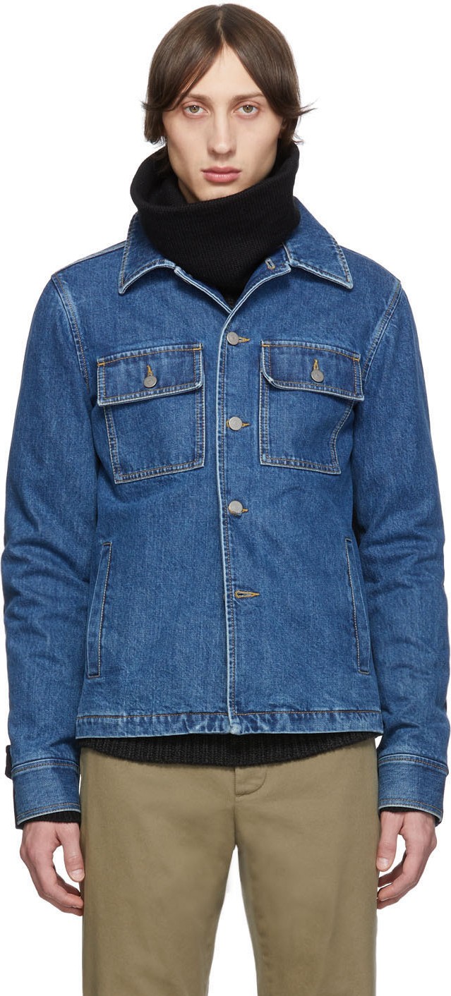 Maison Margiela Blue Double Cloth Jacket