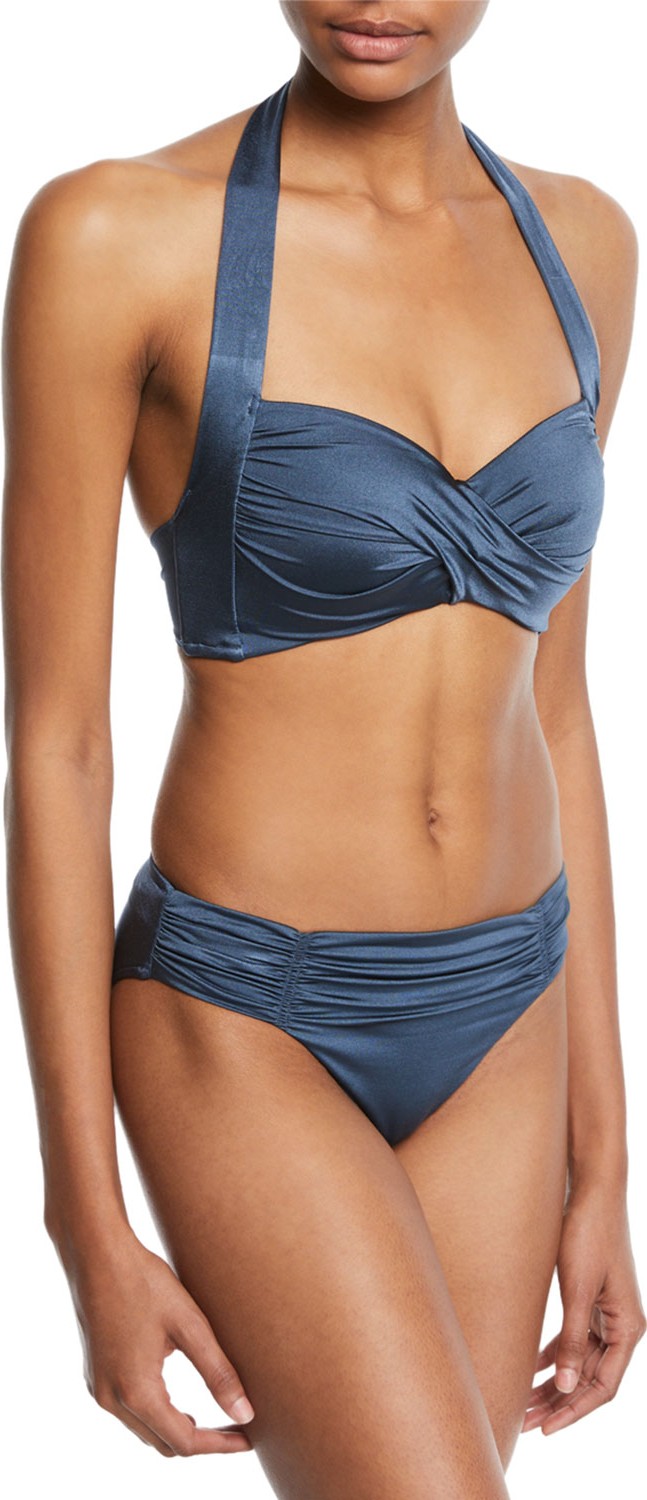 Seafolly Twist Soft Cup Halter Bikini Swim Top