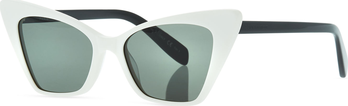Saint Laurent Two-Tone Cat-Eye Acetate Sunglasses