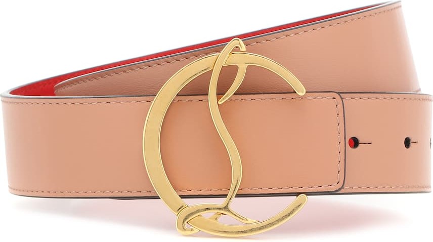 Christian Louboutin CL Logo leather belt