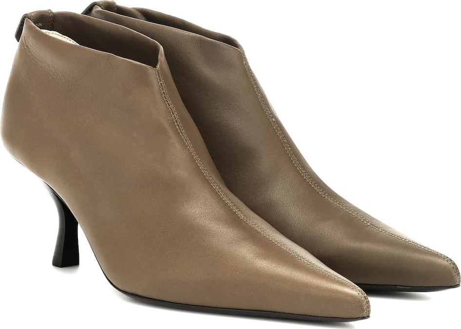 THE ROW Bourgeoise leather ankle boots