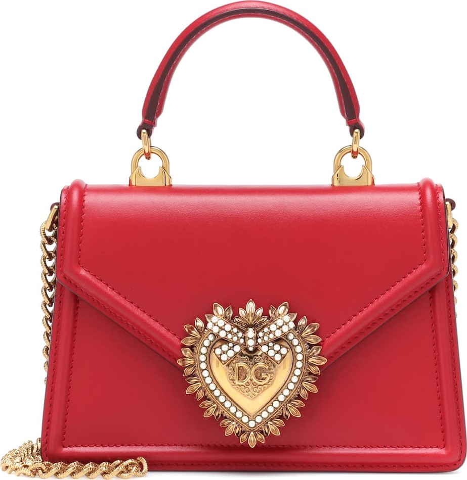 Dolce & Gabbana Small Devotion leather shoulder bag