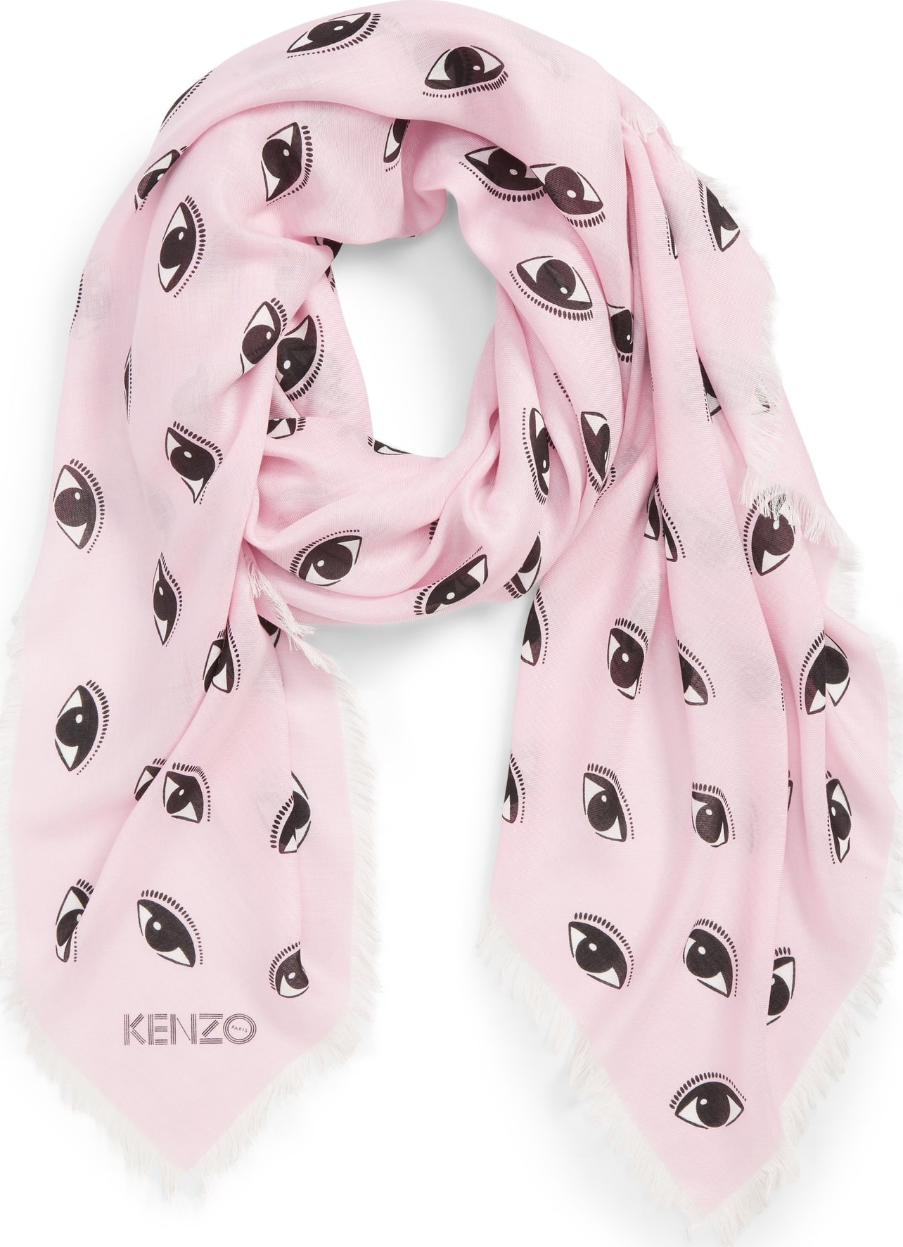 KENZO Multi Eyes Square Modal & Silk Scarf