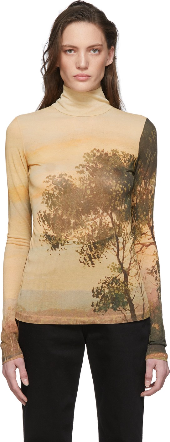 Acne Studios Orange Esamia Turtleneck