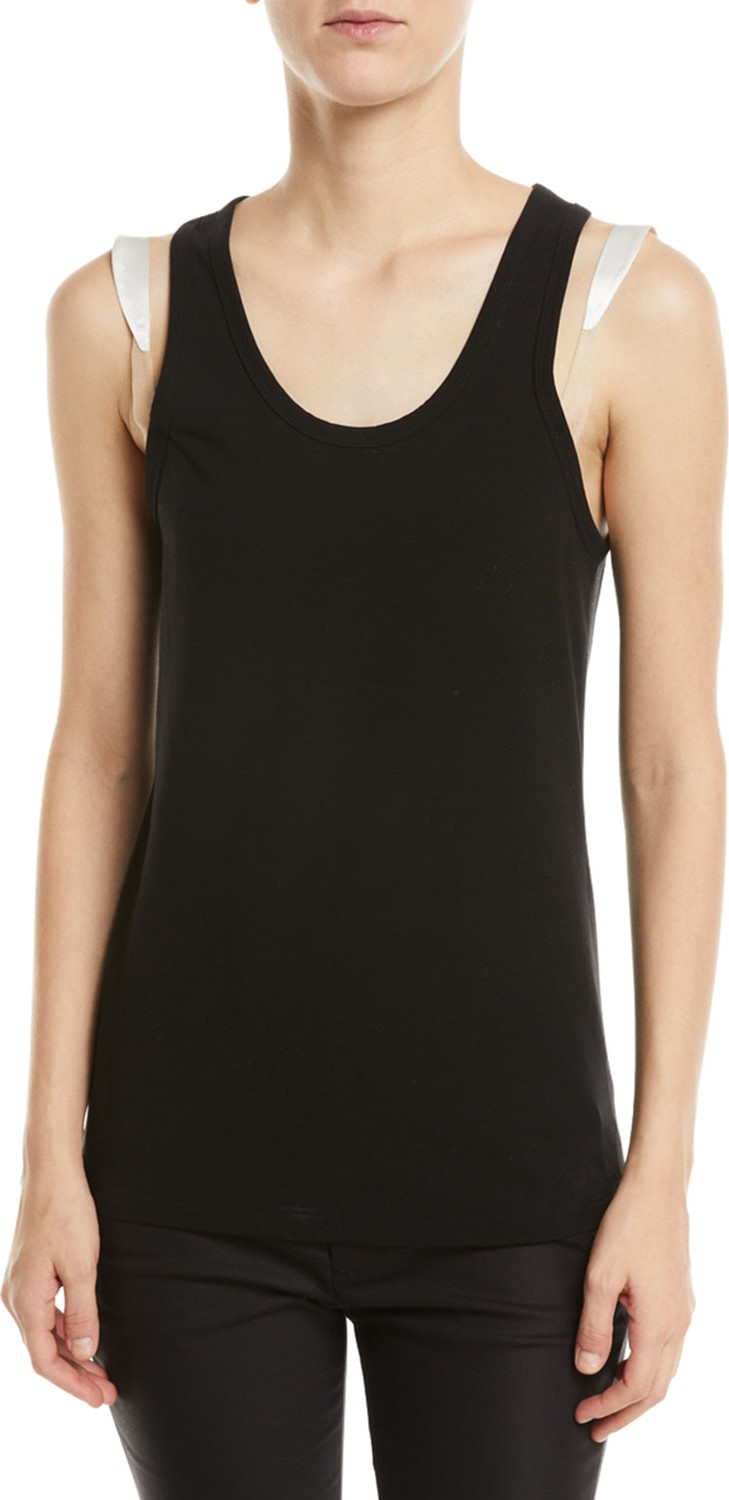 Helmut Lang Racerback Bra-Strap Tank