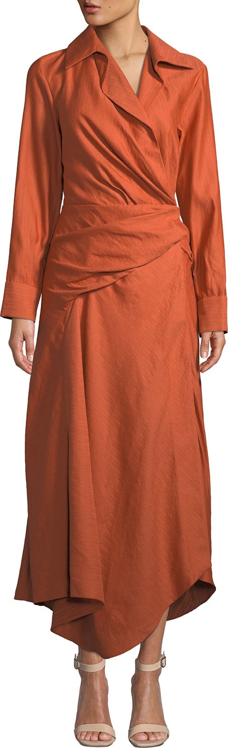 Jacquemus La Robe Sabah Wrapped Shirtdress