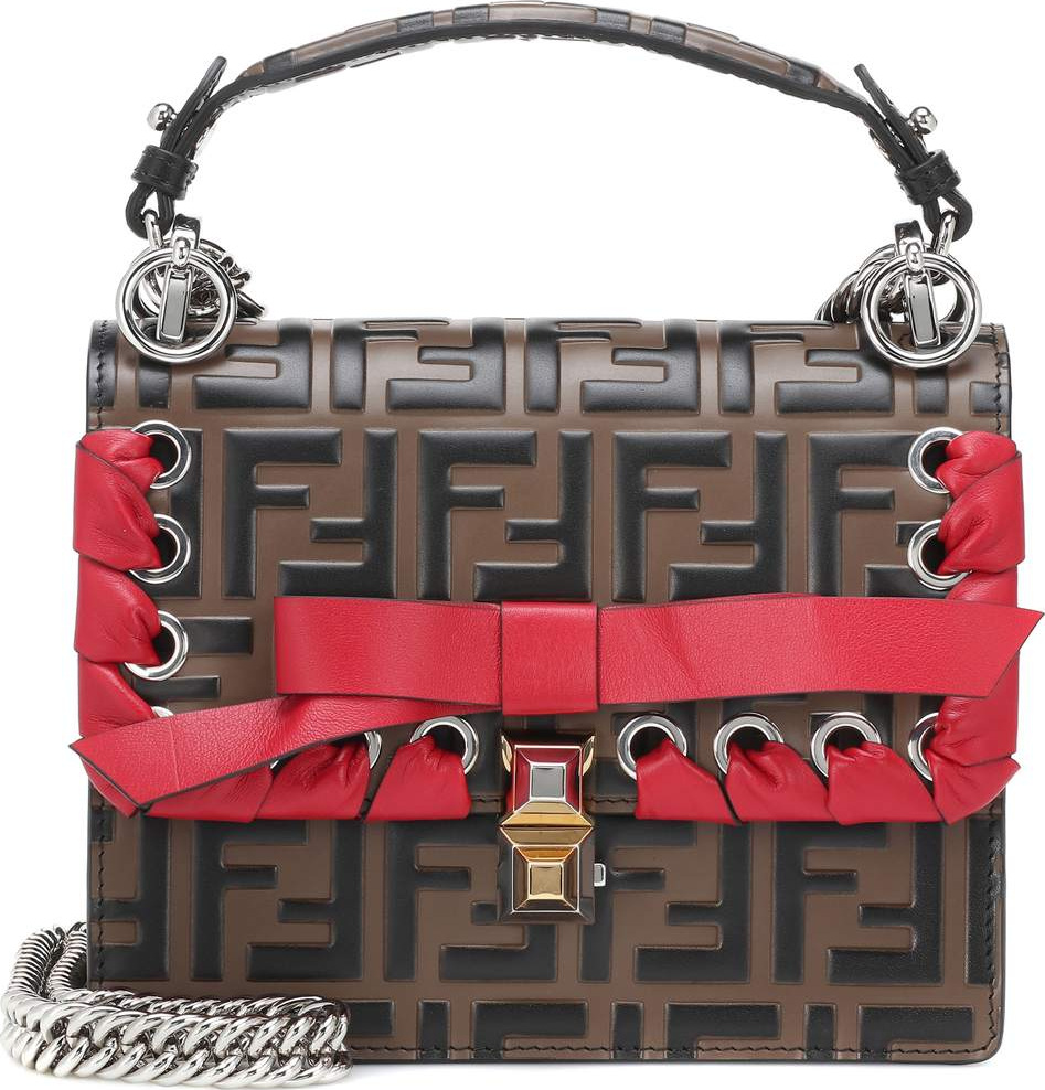 Fendi Kan I Small leather shoulder bag