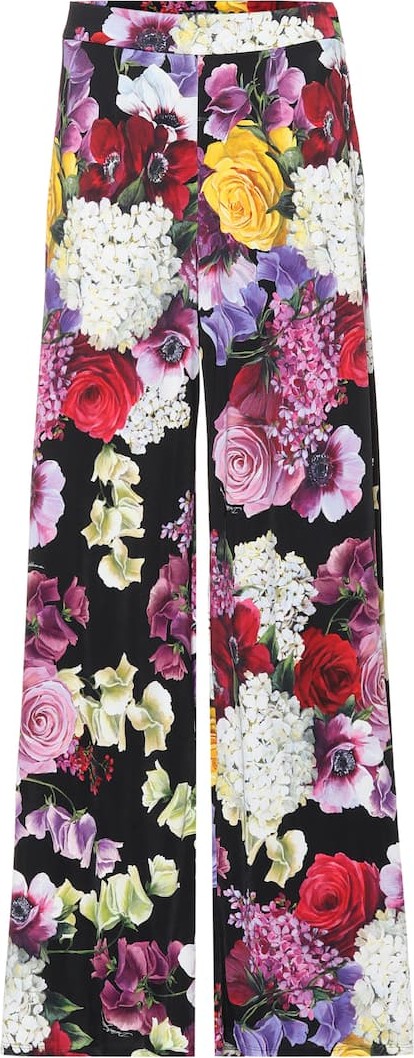 Dolce & Gabbana Floral high-rise pants