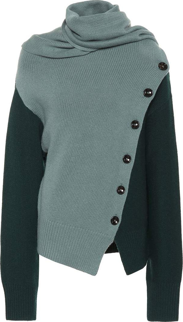 Joseph Draped wool and cashmere sweater