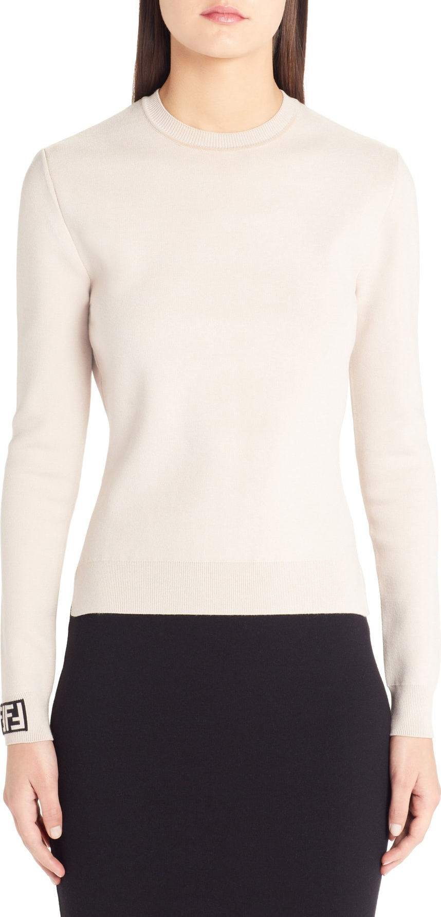 Fendi Logo Cuff Sweater