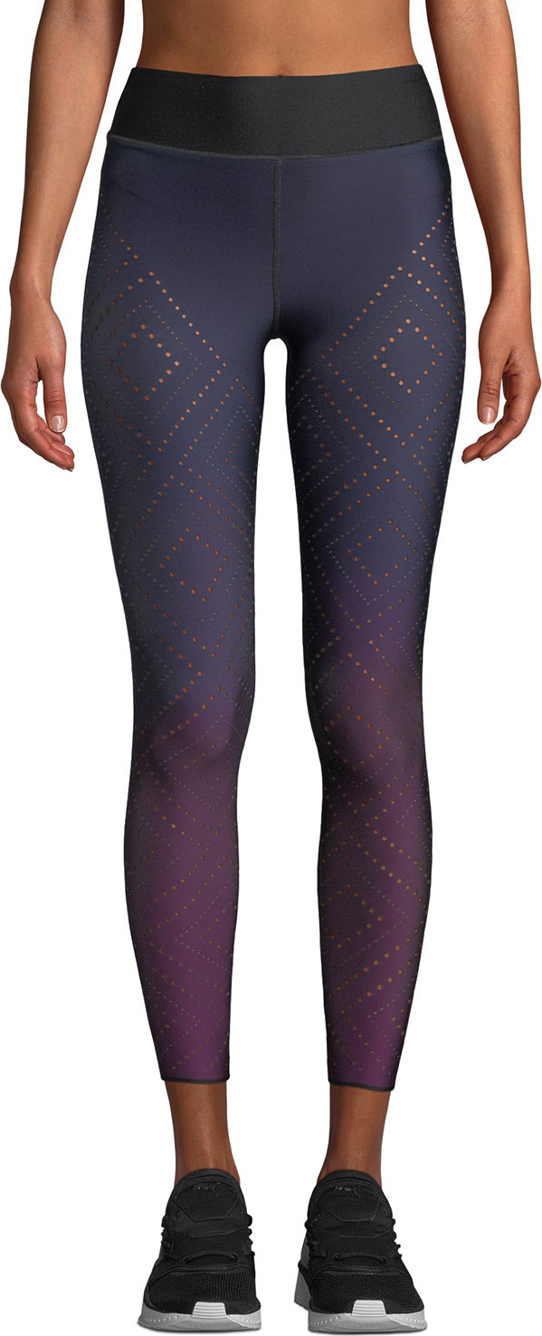 ULTRACOR Ultra High Argyle-Pixelate Ombre Cropped Leggings