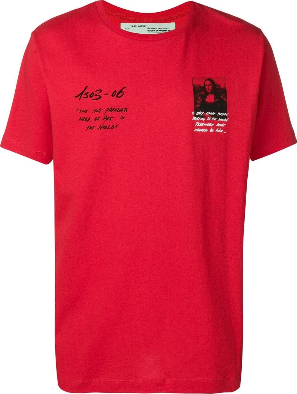 Off White Mona Lisa short sleeve t-shirt