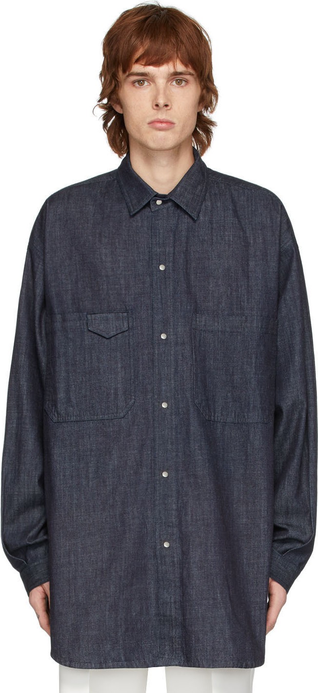 Random Identities Indigo Denim Mosquito Shirt