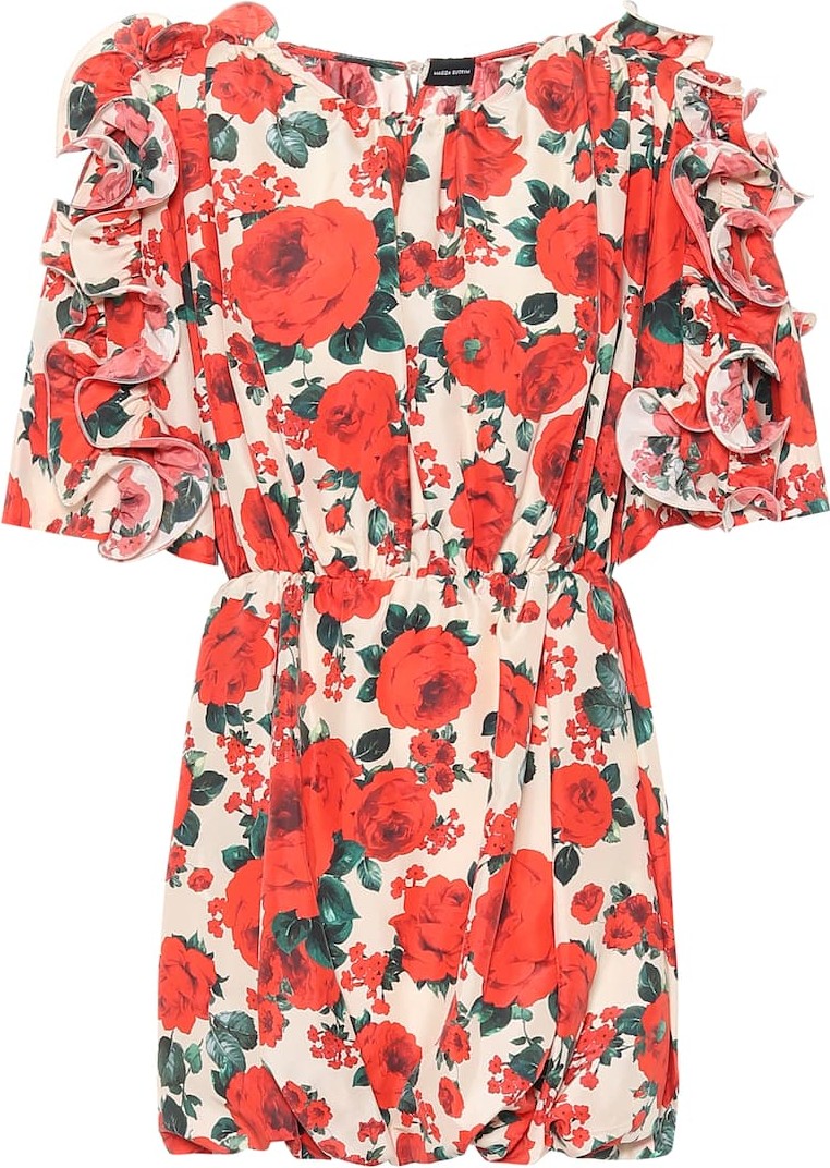 Magda Butrym Lleida floral silk dress