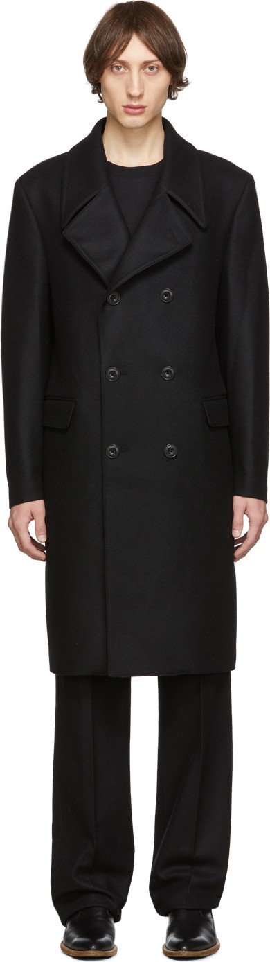Lemaire Black Long Coat