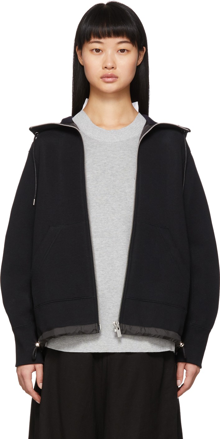 Sacai Black Sprong Hoodie