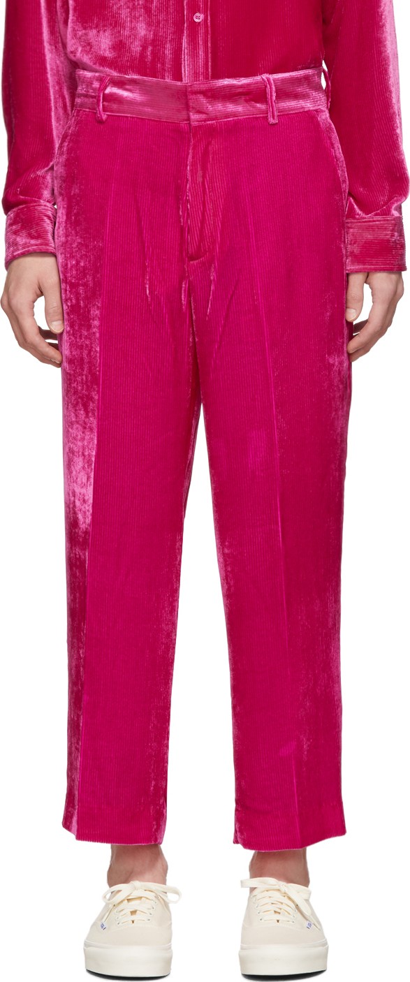 Sies Marjan Pink Corduroy Alex Fluid Trousers