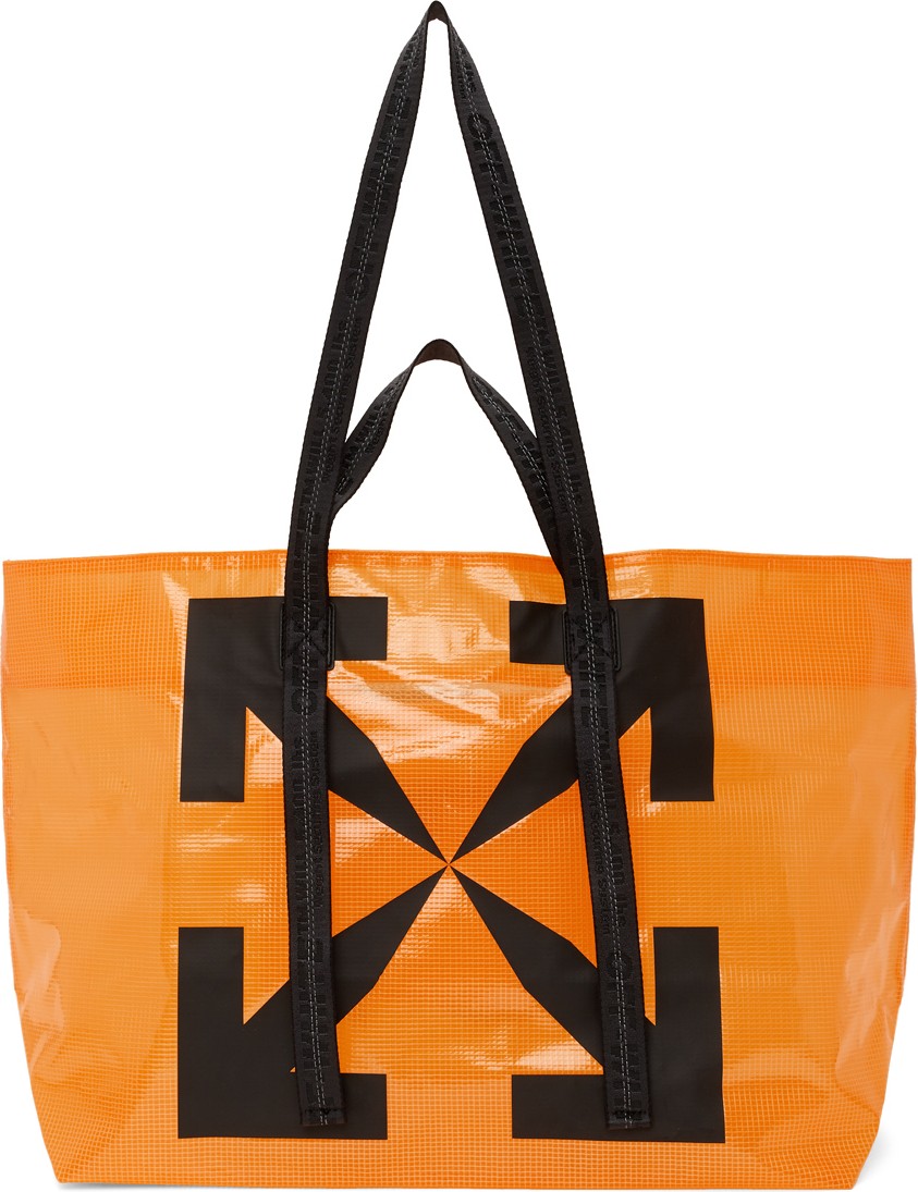 Off White Orange Arrows Tyvek Tote
