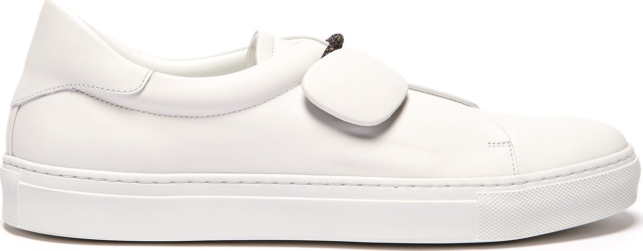 Rupert Sanderson Dynamo leather slip-on trainers