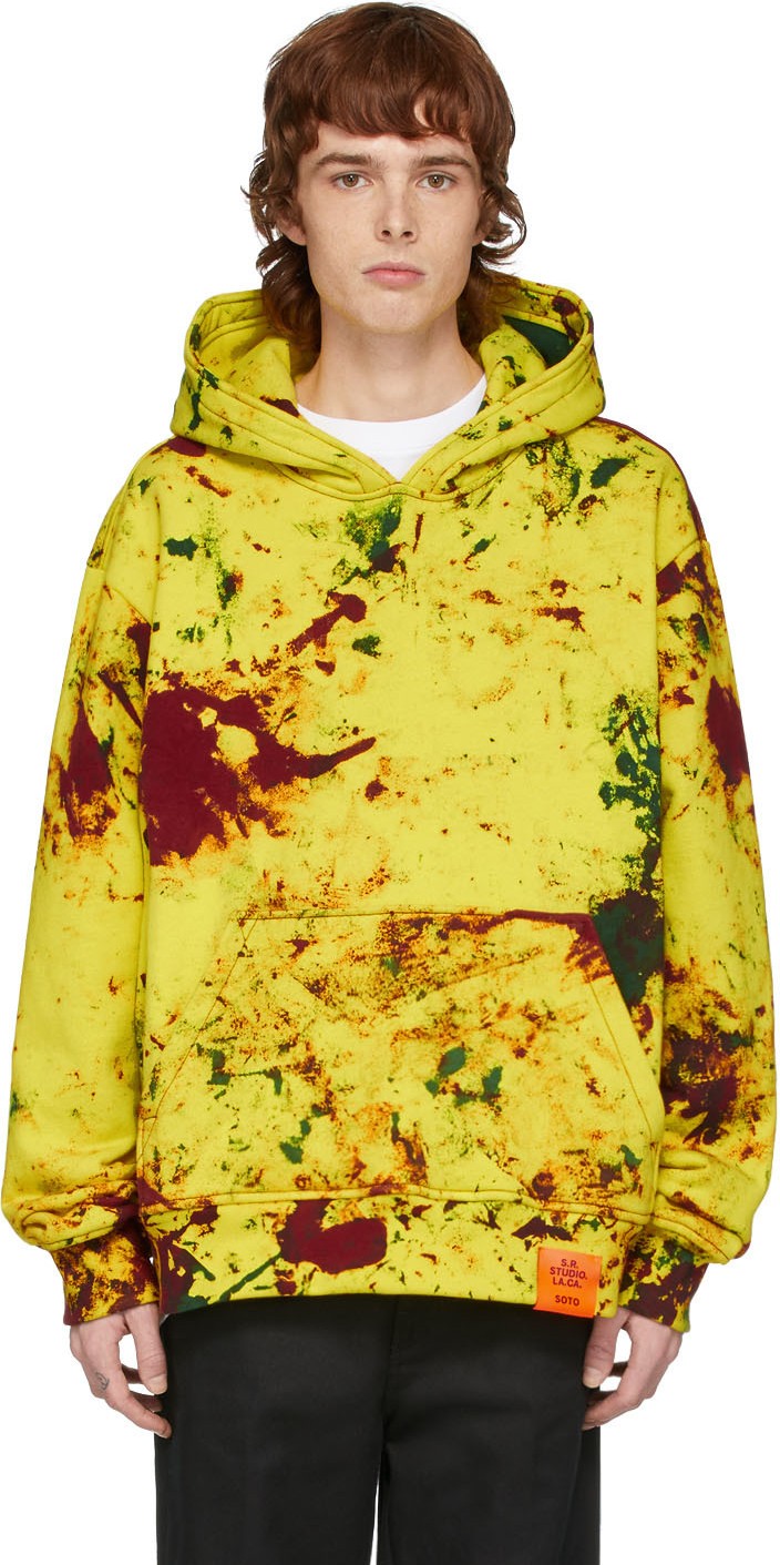 S.R. STUDIO. LA. CA. Yellow SOTO Hand-Dyed YPM Hoodie