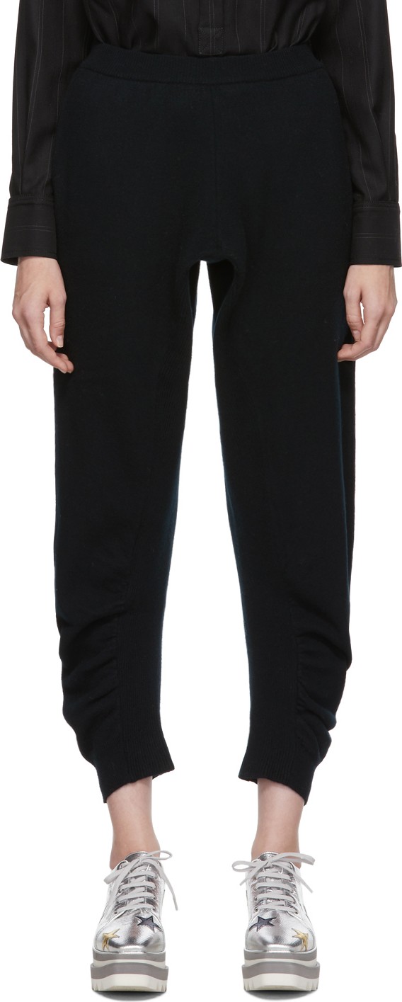 Stella McCartney Black Wool Simple Lounge Pants