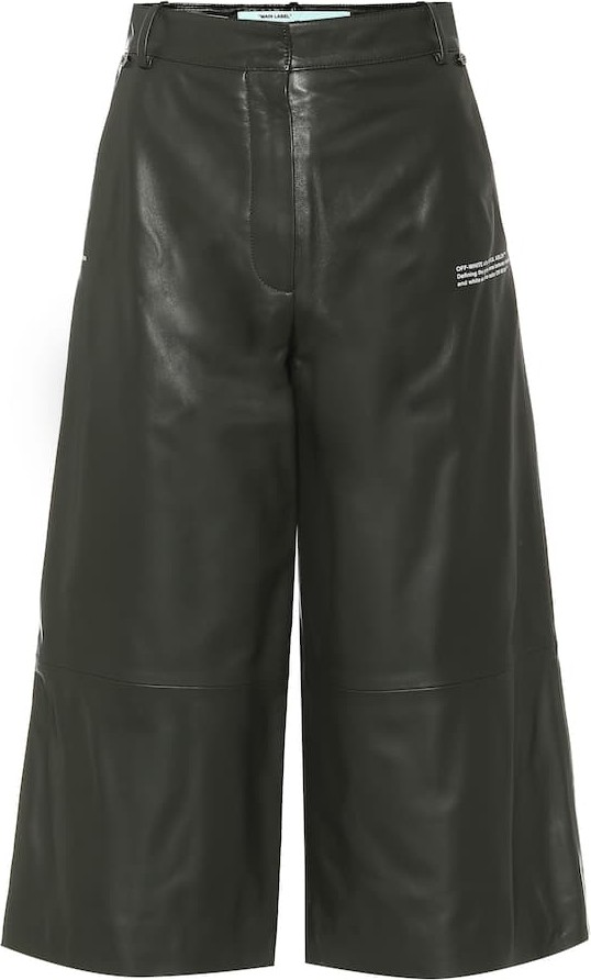 Off White Leather culottes