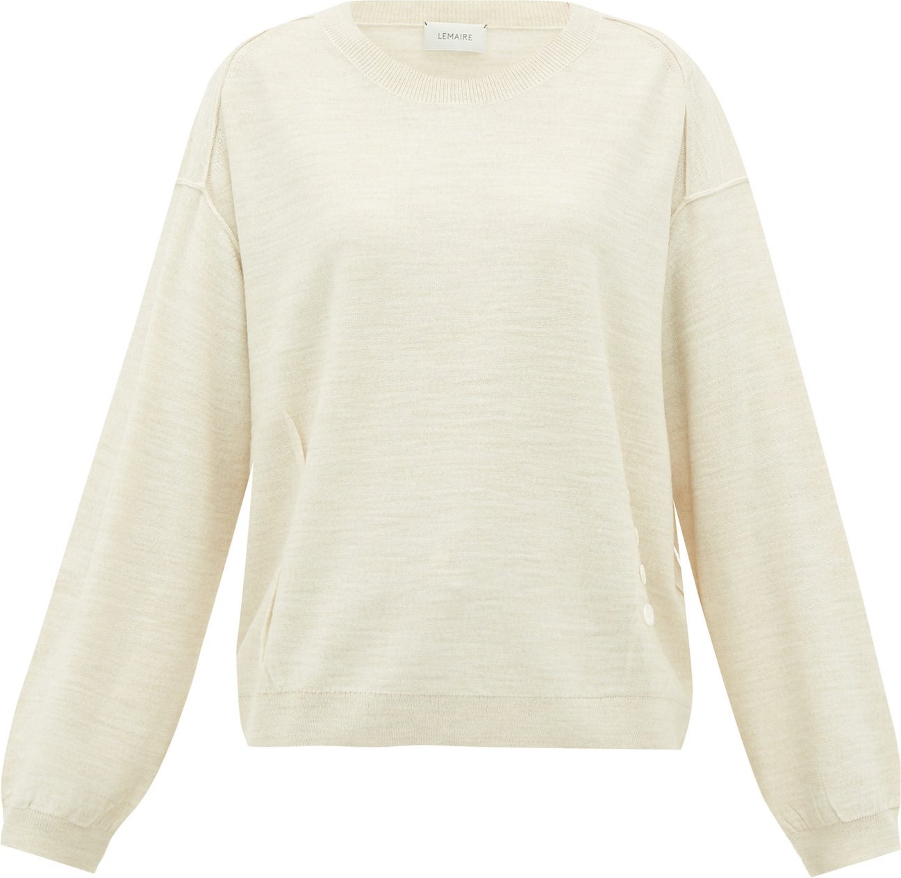 Lemaire Button-front wool-blend sweater