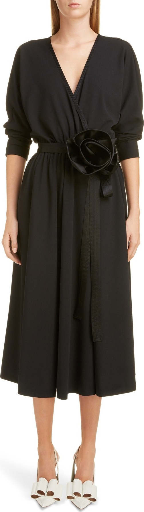 MARC JACOBS Rosette Belt Wrap Dress