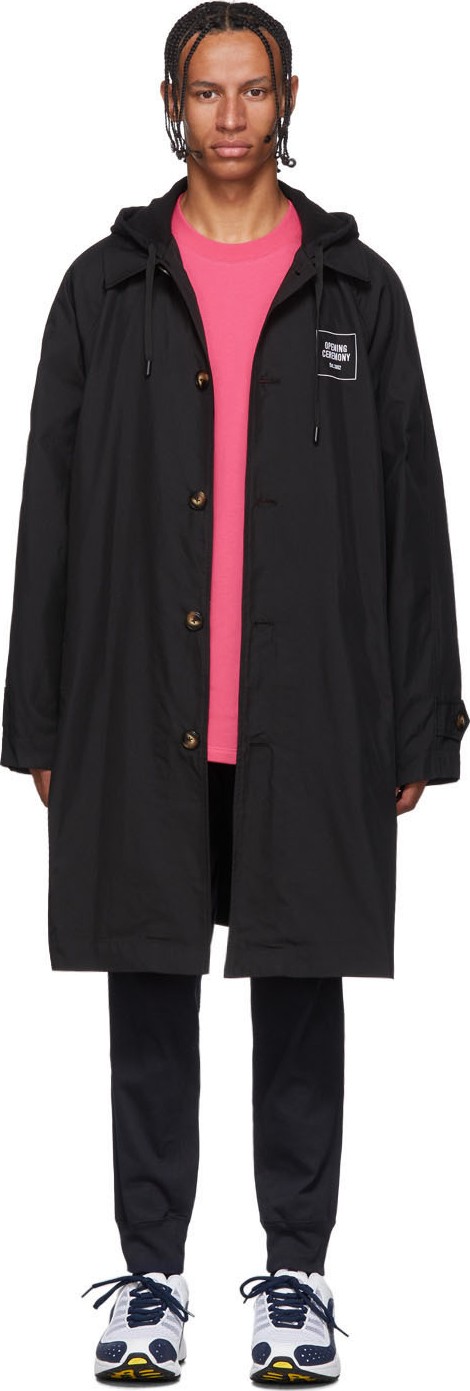 Opening Ceremony Black Hoodie Mac Coat