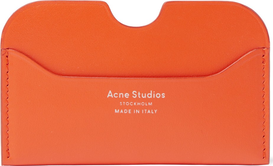 Acne Studios Elmas Logo-Print Leather Cardholder