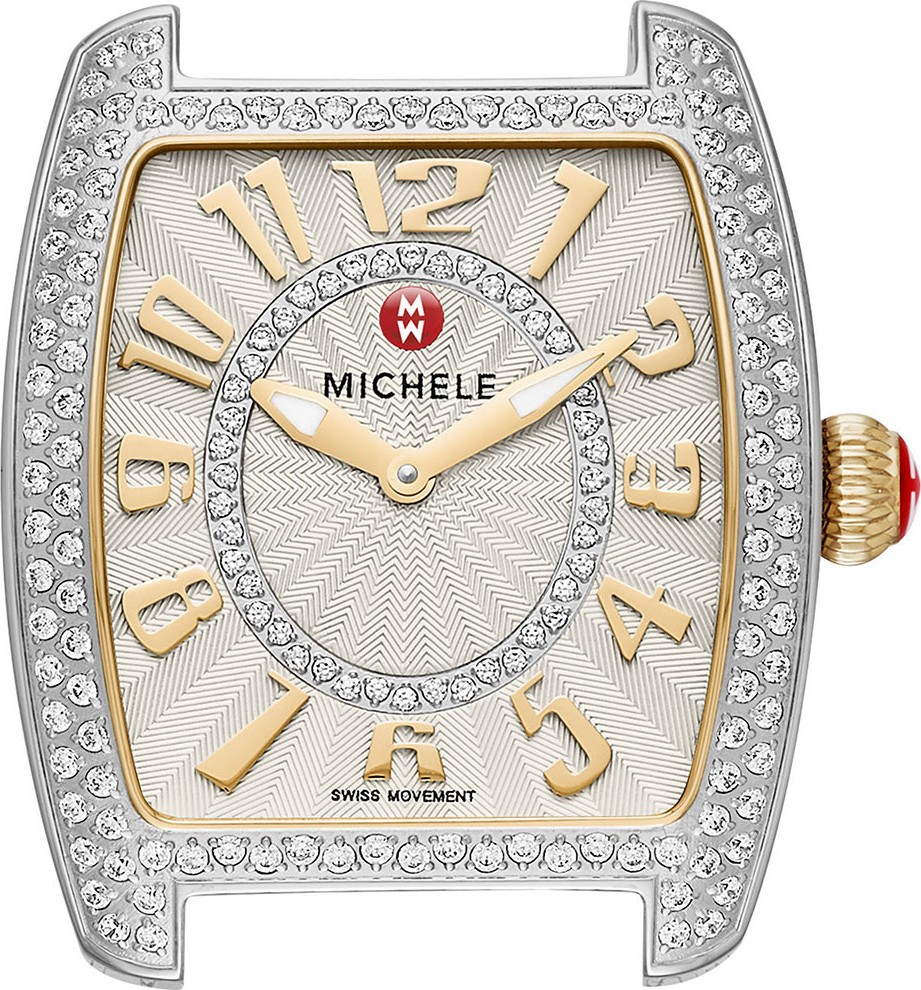 MICHELE Urban Mini Diamond Two-Tone Watch Head