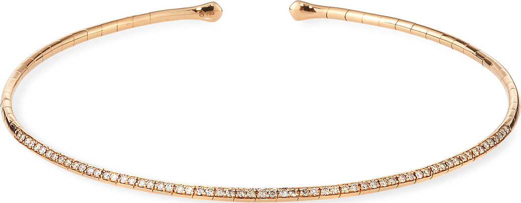 Etho Maria 18k Rose Gold & Brown Diamond Choker