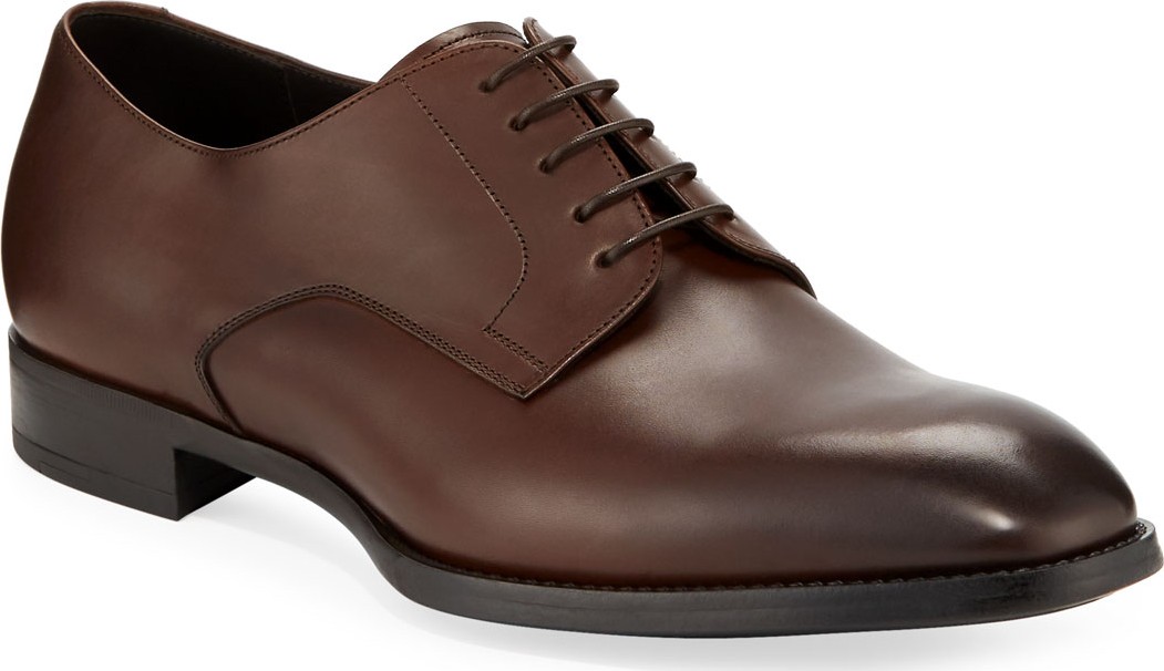 Giorgio Armani Men's Calf Leather Derby Shoes