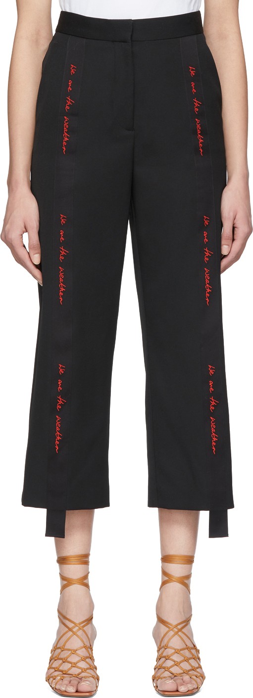 Stella McCartney Black We Are The Weather Tailored Trousers