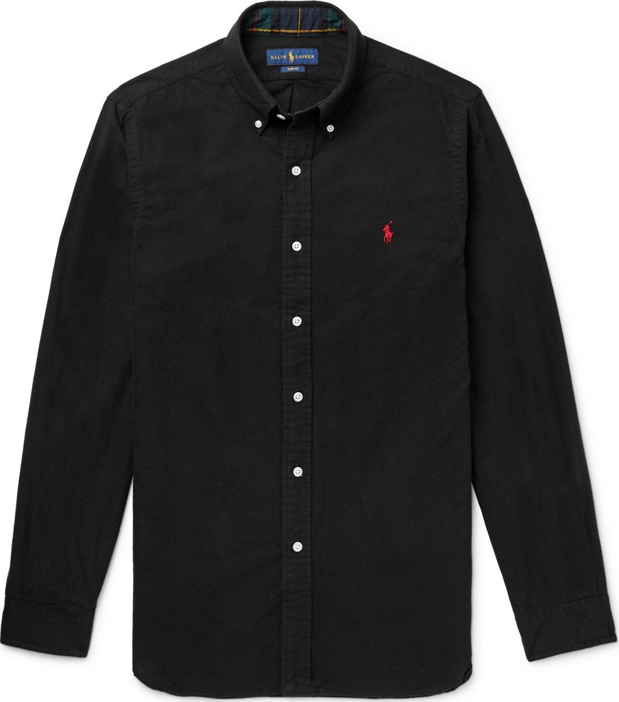 Polo Ralph Lauren Slim-Fit Button-Down Collar Brushed-Cotton Shirt