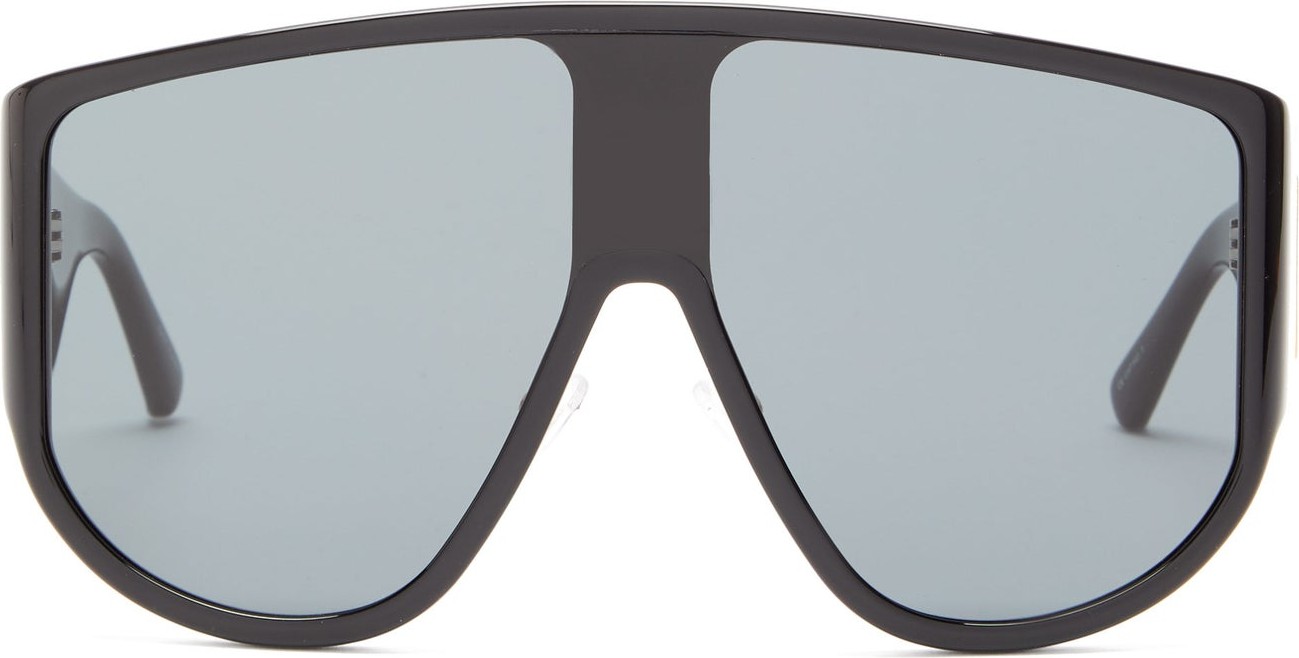 Linda Farrow X The Attico Iman shield acetate sunglasses