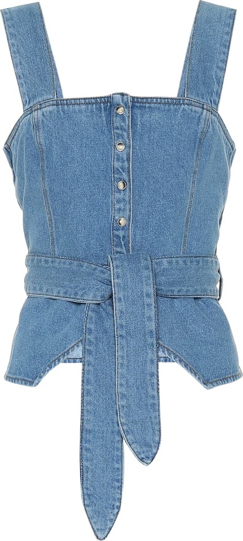 Nanushka Kaiko denim top